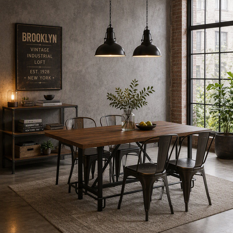 Comptoir de bar rustique, table de bar robuste