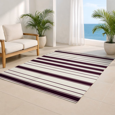 Tapis intérieur / extérieur beige HorizontalStripes