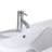 35.8" Integrated Sink Countertop Vanity Sink Bowl White Ceramic + Faucet