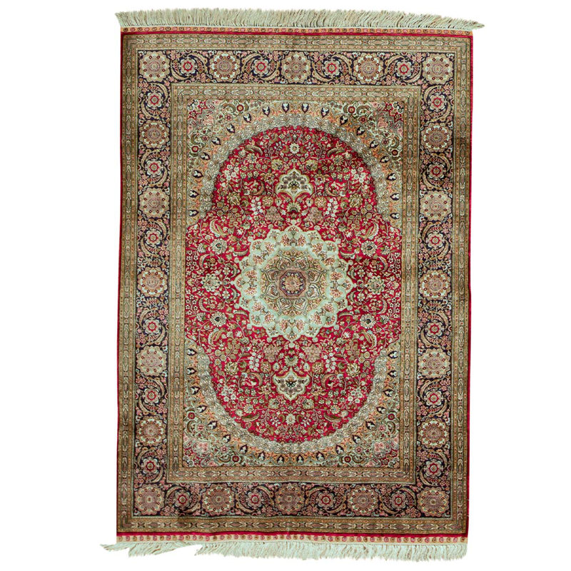 Hand Woven Silk Oriental Area Rug