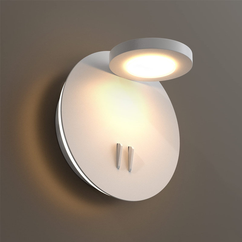 14W LED Wall Sconce Lighting Fixture, Sand White