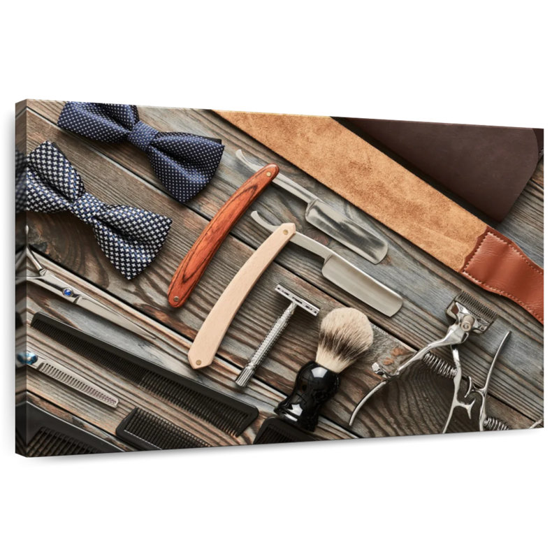 Barber Shop Essentials, 8" H x 12" W