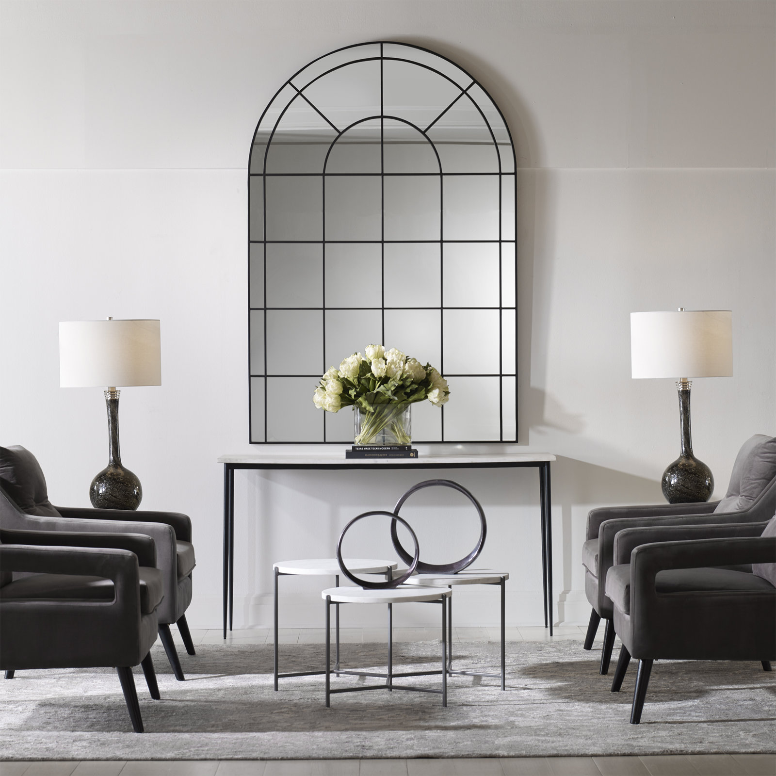 Etienne 48" Full-Length Mirror, Satin Black