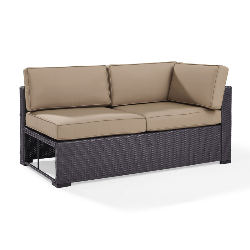 Causeuse avec coussins Arbedella, Moka