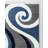GloryRugs4x6NavySwirlsAreaRug,ModernCarpet forBedroom,LivingRoom-SevillaCollection4817A