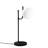 Modern Industrial Table Lamp, Black Metal Body, 11.0 x 7.1 x 20.9 inches | Base Plate: Ø7.1 x 0.8 inches | 200 cm Cable with On/Off Switch | Socket Type: E14 Max 40W | Elegant Design for Home & Office Lighting-568621133