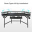 Curved Metal Base Computer Desk-768098998
