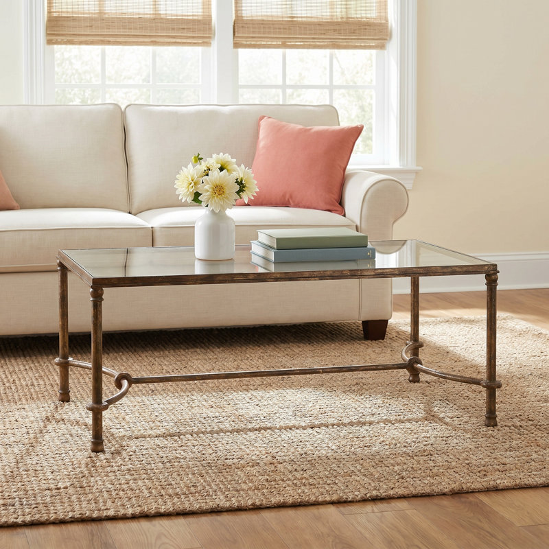 Helios Glass Top Single Coffee Table