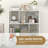 Open Shelf Bookcase Mid Century Modern Cube Bookshelf With 4 Compartments-1475263571