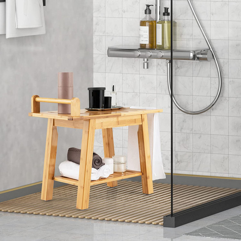 Bamboo Shower Bench SPA Bath Seat