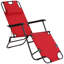 135cm Long Reclining Single Chaise with Cushions-359595154