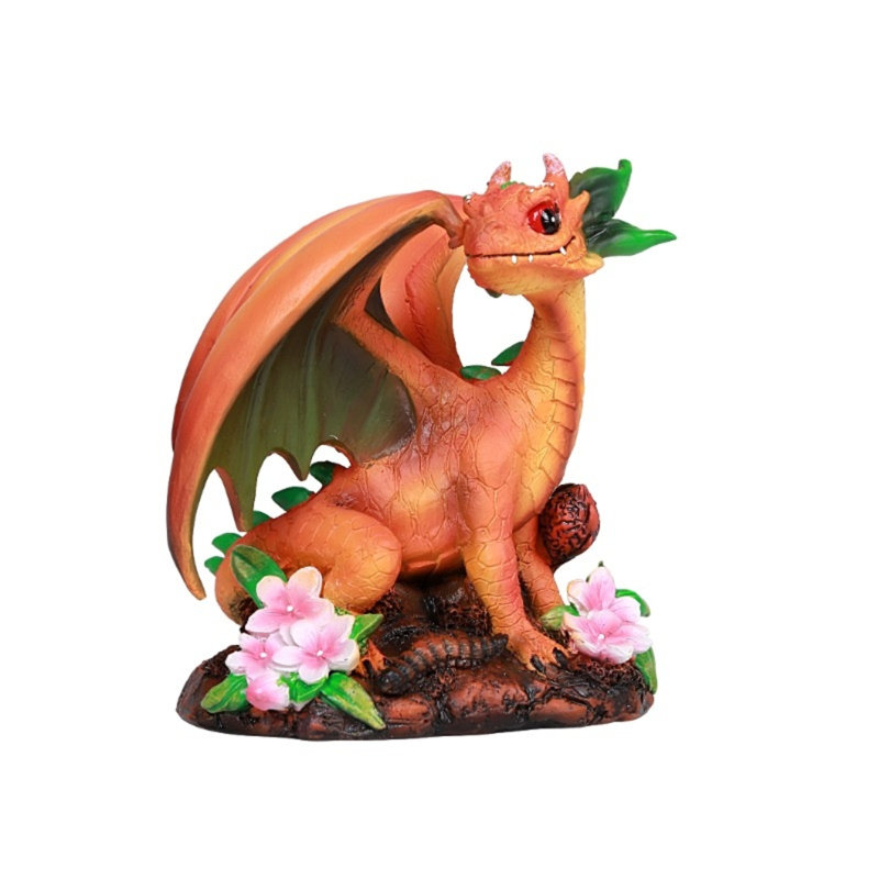 Statue de dragon de jardin pêche