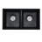 32 In L X 18 In W Double Bowl Undermount Kitchen Sink With Basket Strainer