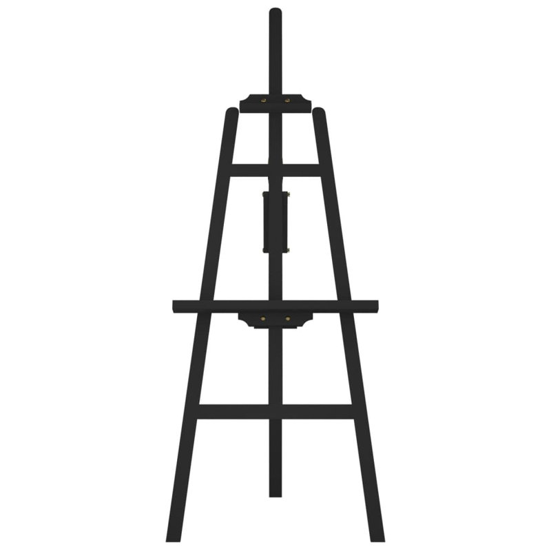 vidaXL Easel Stand 21.1x37.4x50.0" Solid Wood Pine, Black