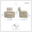 Fauteuil inclinable électrique 42 po Enjolie-1701751419