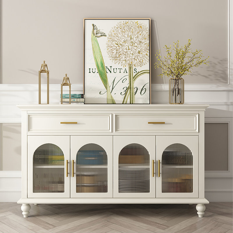 American-Style Solid Mahogany Sideboard