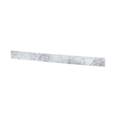 Dosseret Crestover de 48 po en blanc de Carrare