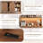 Farmhouse 72" Kitchen Buffet Hutch with Barn Door, Wine & Coffee Bar Cabinet, LED Lighting, 2 Drawers, 8 Storage Shelves, Charging Station, Large Pantry Sideboard for Dining Room and Kitchen-1852049178