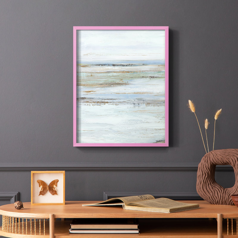 Reproduction encadrée «Mute Misty Marsh I» - bois massif, Brun, H 28 po x l 22 po