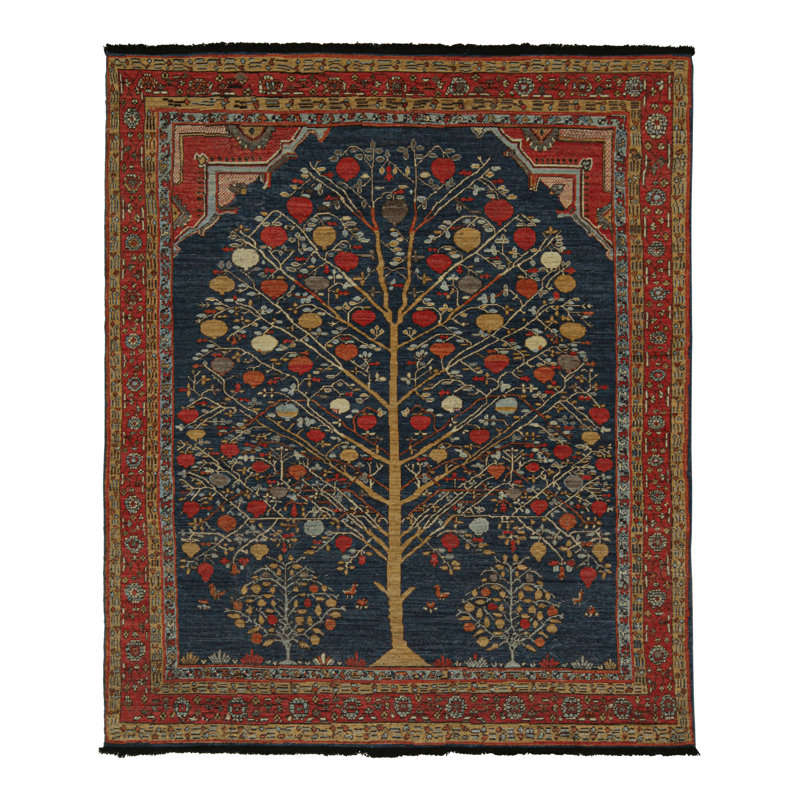 Hand Knotted Wool Area Rug