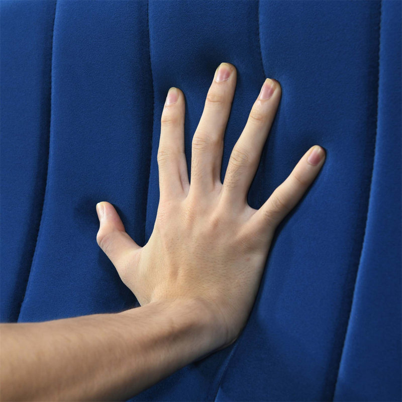 Causeuse Resana 77,52, Velours bleu marine