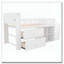 Lit de rangement en bois avec tiroirs et tablettes-674657902
