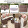 Wicker 6 - Person Modular Patio Conversation Sets with Cushions