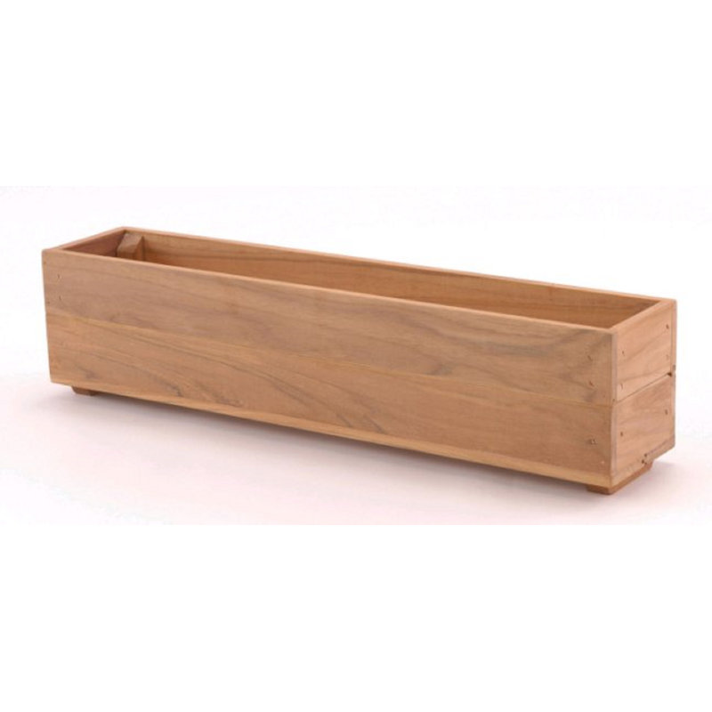 Mervela Handmade Wood Window Box Planter, 6.13" H x 24" W x 5" D