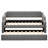 Twin Upholstered Daybed with Trundle, Linen Fabric Sofa Bed with Nailhead Trim, Wood Slat Support for Guest Room,Gray-118565664