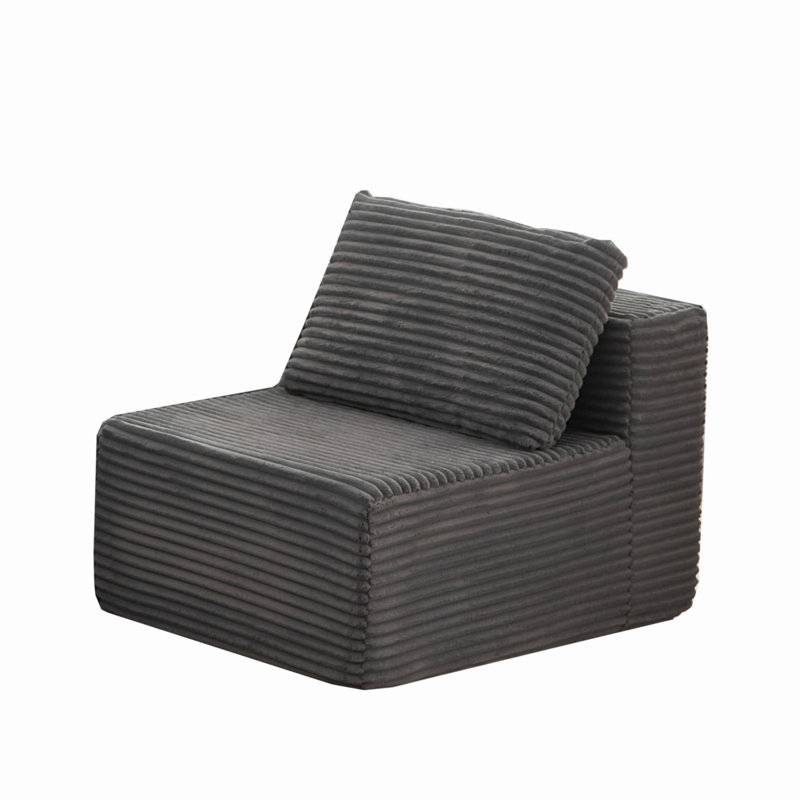 Canapé modulaire simple pour salon, Gris
