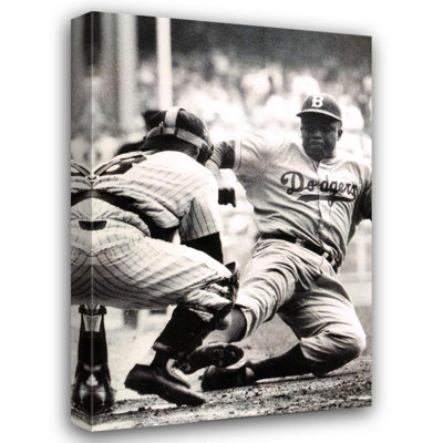 Jackie Robinson Stealing Home, 1955 IMA-K370