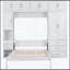 Lit escamotable avec casiers et armoires escamotables-1922337615