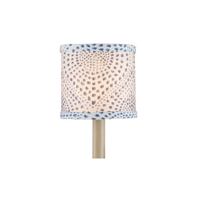Lenore - Abat-jour tambour - bleu, ivoire