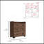 Commode, quatre pieds, quatre tiroirs, un double tiroir, plateau supérieur-77848197