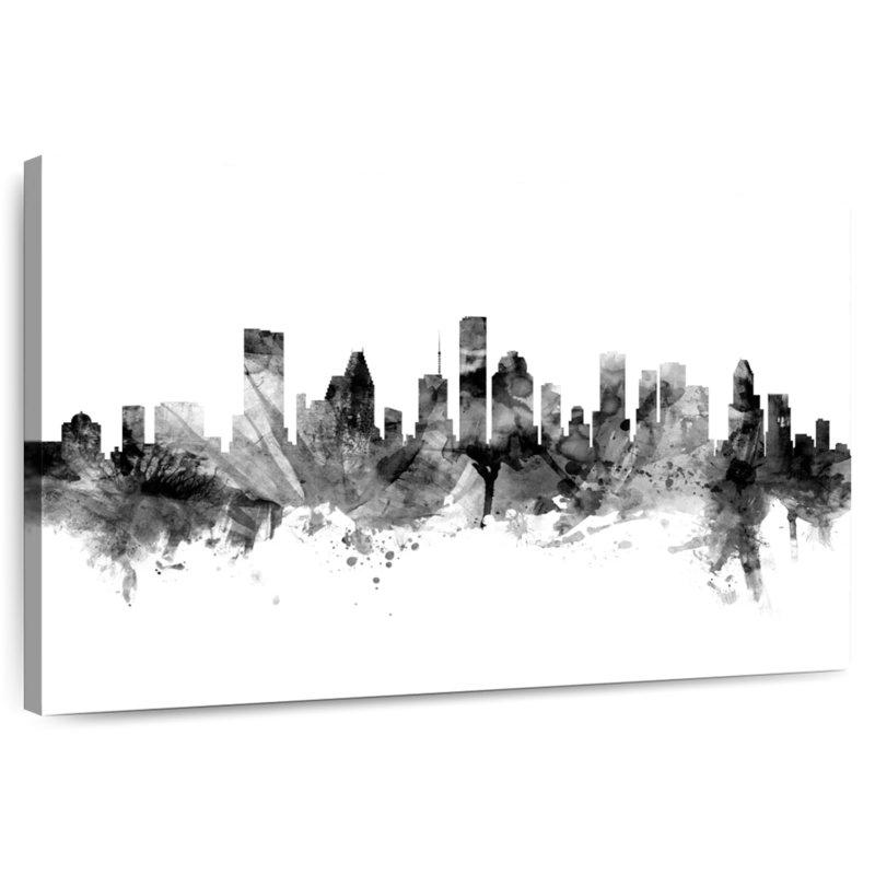 Skyline de Houston, Texas, États-Unis Sirci, H 8 po x l 12 po