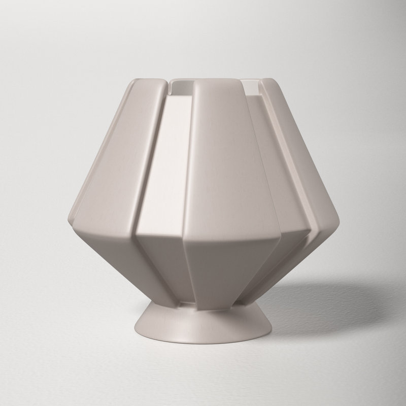 Percy Ceramic Novelty Lamp, LED, Gloss White