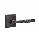 Santa Fe Flat Passage (Hall & Closet) Door Lever with Oval Rosette