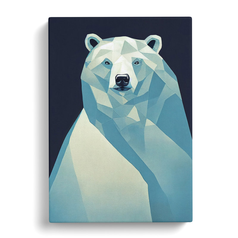 Asbury Polar Bear Contemporary Vol.1 - Wrapped Canvas, 76cm H x 50cm W x 3cm D