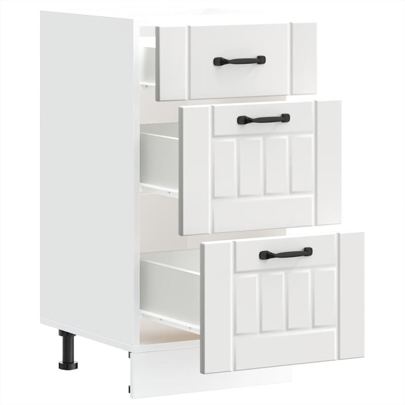 Atsabe Standard Base Cabinet, White, 81.5cm H x 40cm W x 46cm D