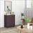 Cabinets, Modern Kitchen Storage with Solid Wood Top, 2 Drawers, Doors Adjustable Shelf | Walnut Brown | Dining Room-1145110605