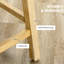 De 2 sièges à hauteur de bar, 30 po de hauteur, rotation de 180 degrés, gris, repose-pieds en bois massif, 2 tabourets pivotants à boutons, gris avec repose-pieds