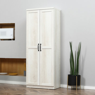 Armoire de cuisine autoportante de 63 pouces avec étagères à 5 niveaux et rangement réglable pour l'organisation de la salle à manger.