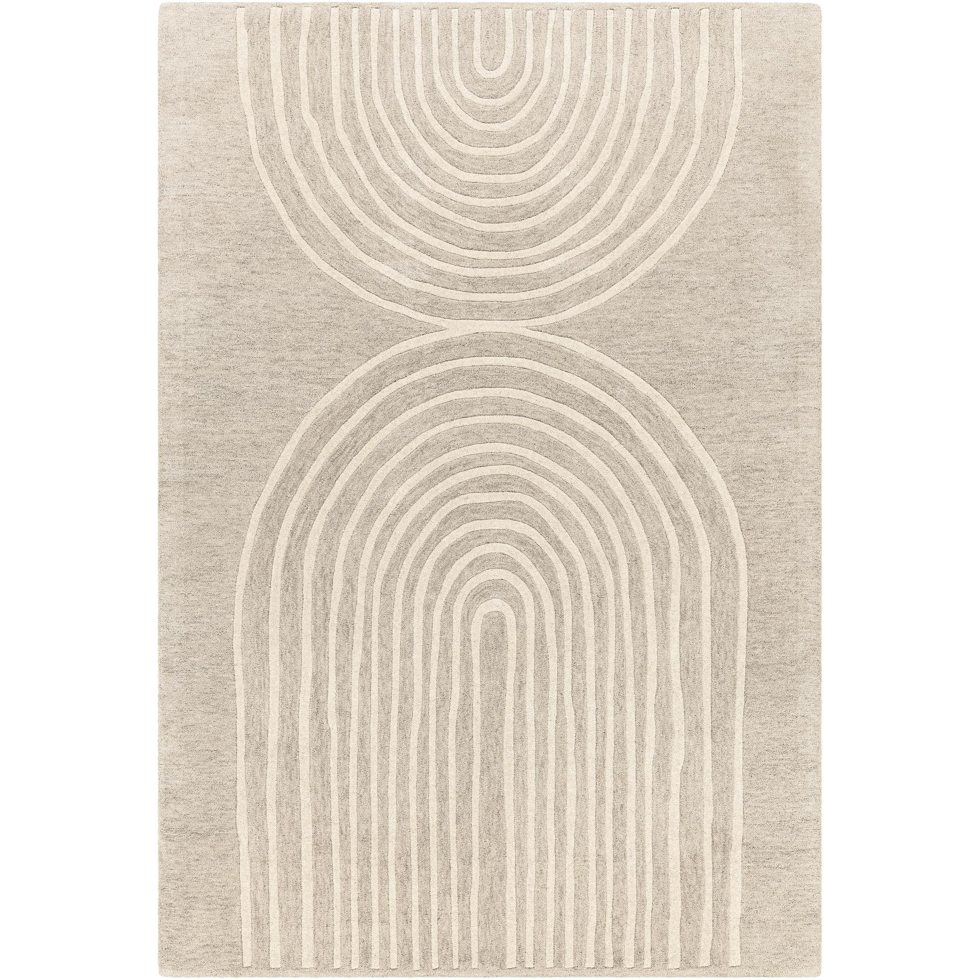 Surya Hand Tufted Wool Abstract Area Rug in Beige & Reviews