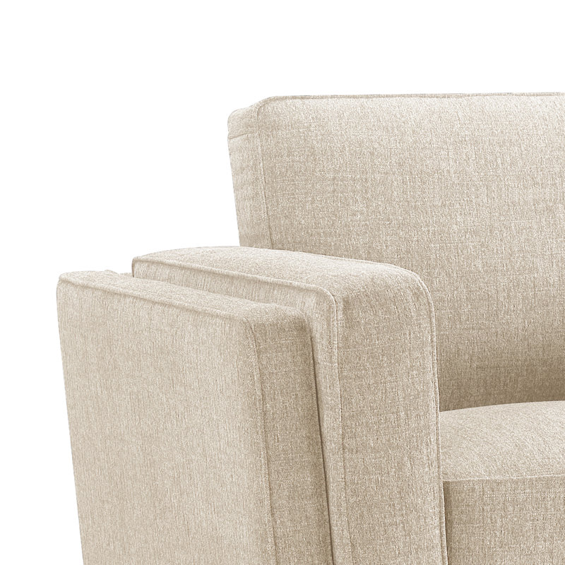 Lauro Positano Fabric Chair, Beige Polyester