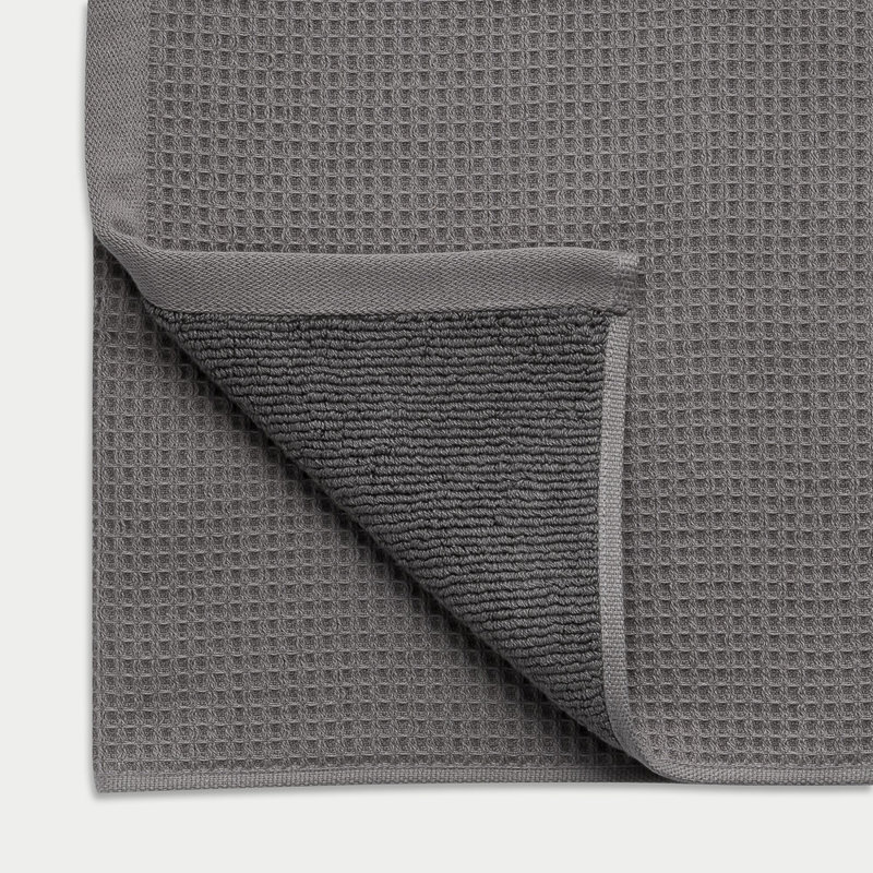 Waffle Washcloths, Gray