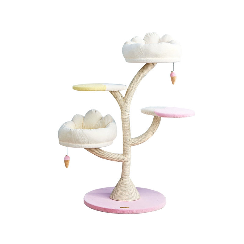4 Tiers Cat Tree with Perch,Scratching Posts