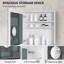 Armoire à pharmacie à porte simple 15 "x 26" avec miroir, armoire de salle de bain encastrée ou à fixation en surface, ouverture à gauche-92412525