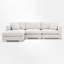Ensemble de canapé modulaire en forme de L avec 2 coussins gratuits Modern Cloud Modern-187883700