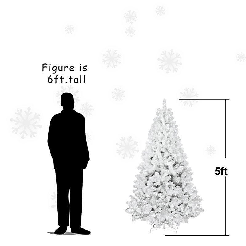Arbre de Noël artificiel avec fil mémoire, H 7 pi