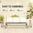 3 - Person Outdoor Glider Bench, Gray Breathable Mesh, Metal Frame, Safe And Comfortable Gliding For Pool Area Seater In Balcony